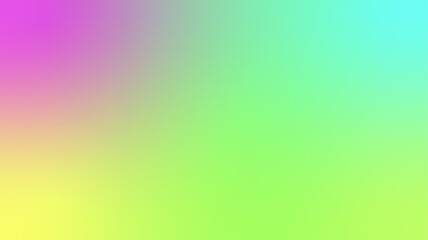 A vibrant gradient of pastel hues transitions smoothly from pink to lime green