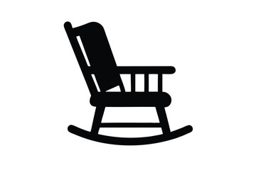 rocking chair vector icon