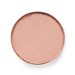 Beautiful eyeshadow refill pan isolated on white, top view