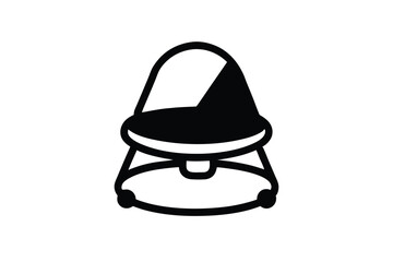 baby bouncer vector icon
