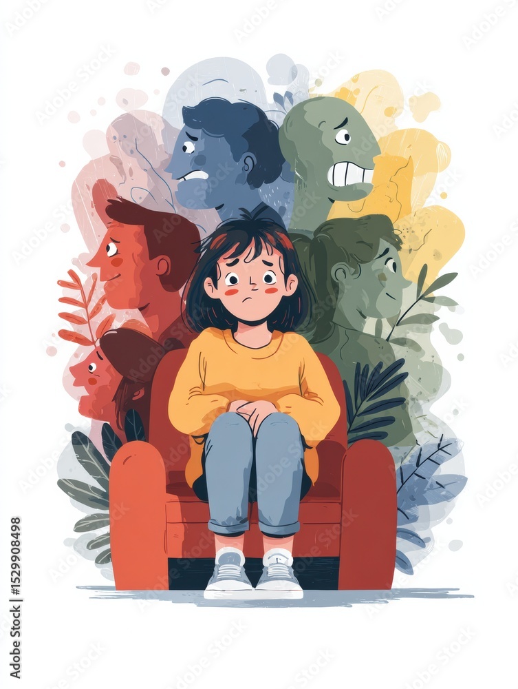 Poster coping tools for managing emotional overload illustrated in an engaging infographic highlighting pra