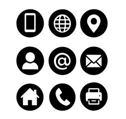 A complete set of icons designed for various digital communication needs and purposes