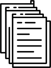 Stacked blank paper sheets with lined and unlined surfaces  