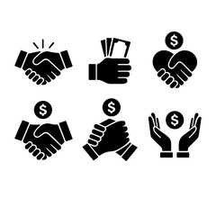 Financial Symbols Representing Cooperation and Trust Found in Business Transactions