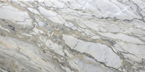 Obraz premium This white marble features striking gray veins and subtle texture, making it ideal for luxury interiors, countertops, and flooring applications in modern design