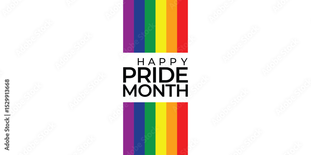 Poster abstract background with rainbow gradient in the colors of the lgbt pride flag. vector banner for pr
