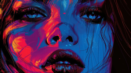 Vector image with the entire picture in focus, best quality, realistic photo style, expressive colors, and super detailed design...