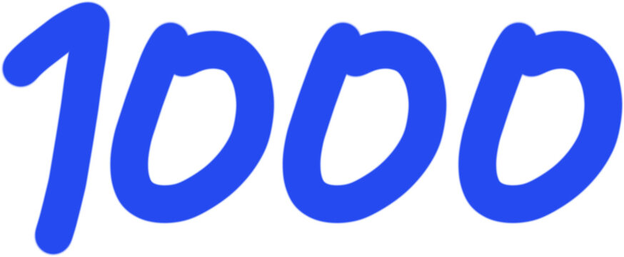 숫자,넘버,1000,기념일,손글씨,카운팅,카운트,