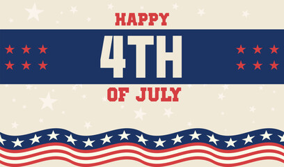4th of July background, independence day, America celebration, poster