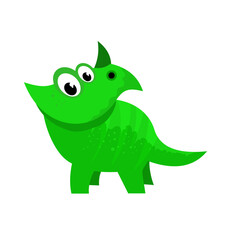 Cute triceratops - vector illustration