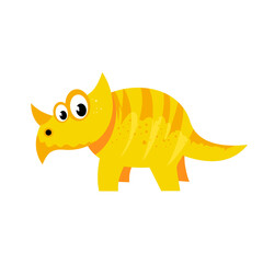 Cute triceratops - vector illustration