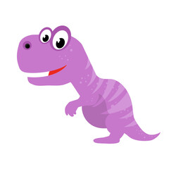 Cute tyrannosaurus - vector illustration