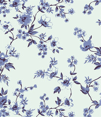 Flower Seamless Pattern , Floral Seamless Pattern.