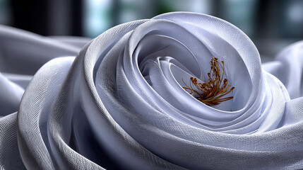falling white cloth; textile isolated object