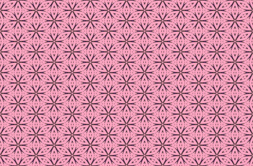 Seamless Tile Fabric Wallpaper Texture Art Visual Decoration Luxury Symmetric Digital Template Geometric Graphic Textile Shape Cloth Interior Design Perspective Endless Fashion Background Pattern.