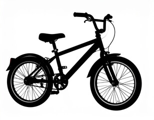 Obraz premium 自転車 シルエット