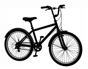 Fototapeta premium 自転車 シルエット