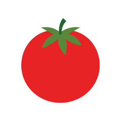 Fresh Tomato Isolated on White Background Vector