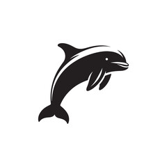 **"Graceful Harbor Porpoise Vector Silhouette: Sleek Marine Mammal Design Featuring Streamlined Body, Gentle Curves, and Minimalist Style for Ocean-Themed Crafts and Digital Art Projects"**
