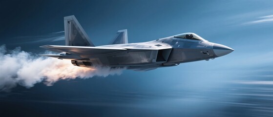  Aerial View Supersonic Fighter