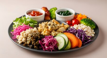 Vibrant and Nutritious Rainbow Veggie Plate A Delicious and Healthy Meal