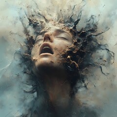 Conceptual Imagery of Mental Breakdown Expressed Through Realistic and Abstract Art