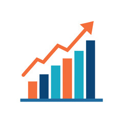 Leading to Success: Growing Chart Symbolizes Business 