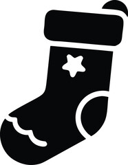 christmas stocking silhouette 