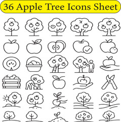 Apple Tree Icons Sheet