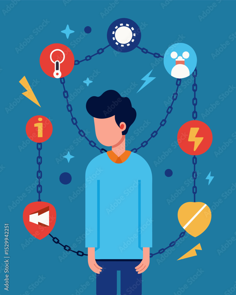 Poster the verbal chains of addiction had a hold on him causing him to spiral further and further out of co