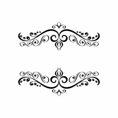 design elements collection elegant symmetrical swirled decor