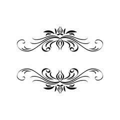 design elements collection elegant symmetrical swirled decor