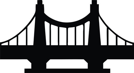 golden gate bridge black silhouette 