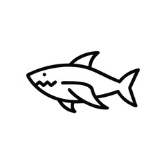Professional shark logo with clean typography vector illustration