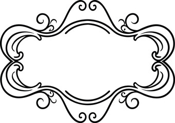 Adobe Illustrator Artwork black vintage lines triangle decorative board For cards on a white background
