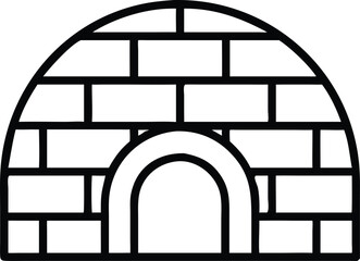 igloo line art