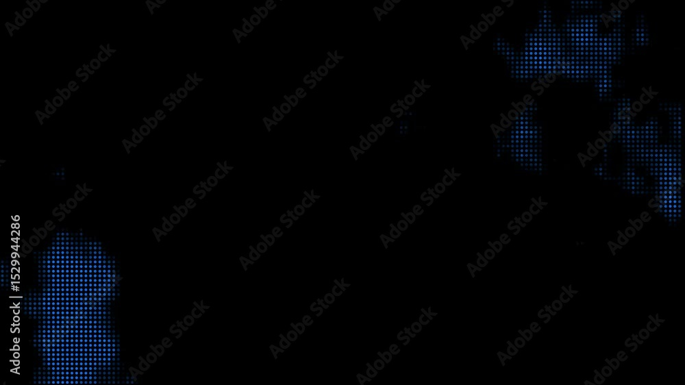 Poster halftone dot motion pattern seamless looped background. animated grid of white dots texture against 