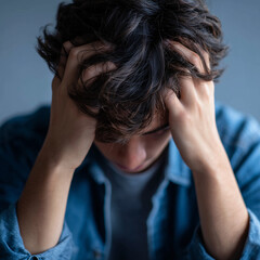 Fototapeta premium Signs and symptoms of depression.