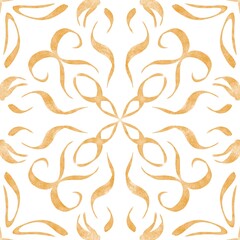 Hand drawn floral seamless pattern.