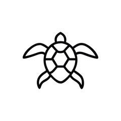 retro sea turtle turquoise design vector illustration