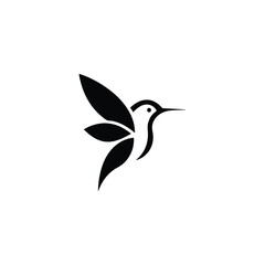 soft pastel hummingbird design vector illustration