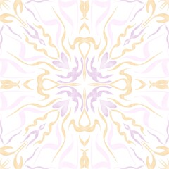 Hand drawn floral seamless pattern.