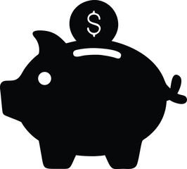 piggy bank silhouette