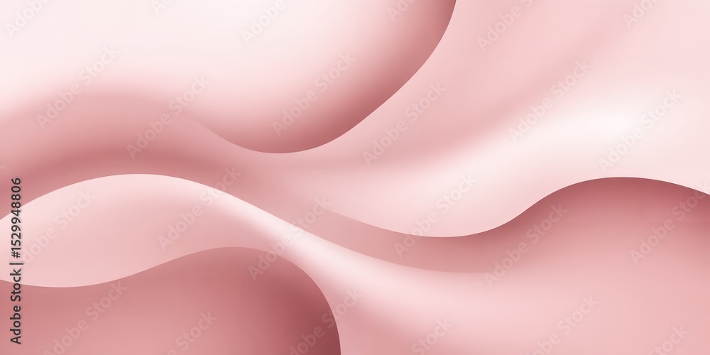 Poster a soft pink abstract background featuring flowing curves and gentle gradients creating a smooth text