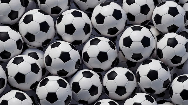 Pile of Soccer Balls