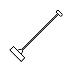 mulch lifter line art on white background