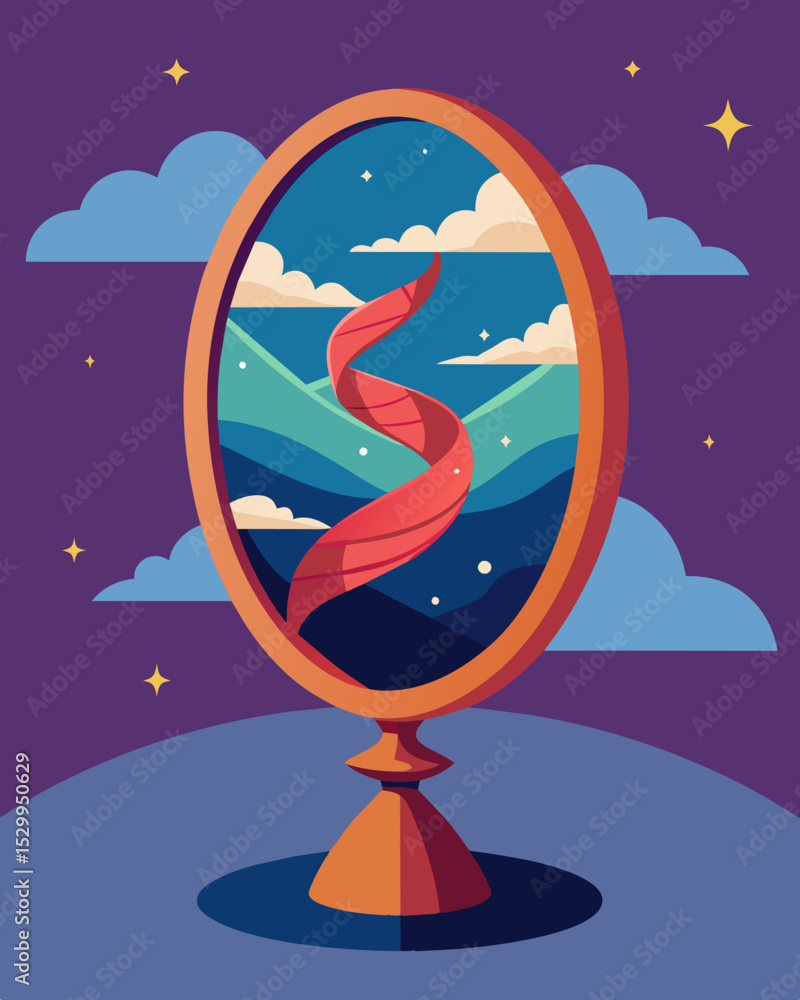 Poster a twisted alternate universe was revealed in the mirror manipulating its viewers into believing in a