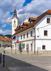 Architectural detail of Kamnic city in Slovenia, Europe