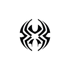 Fototapeta premium high tech spider logo in dark tones vector illustration
