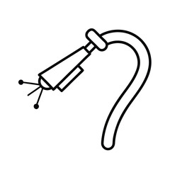 micro sprinkler line art on white background